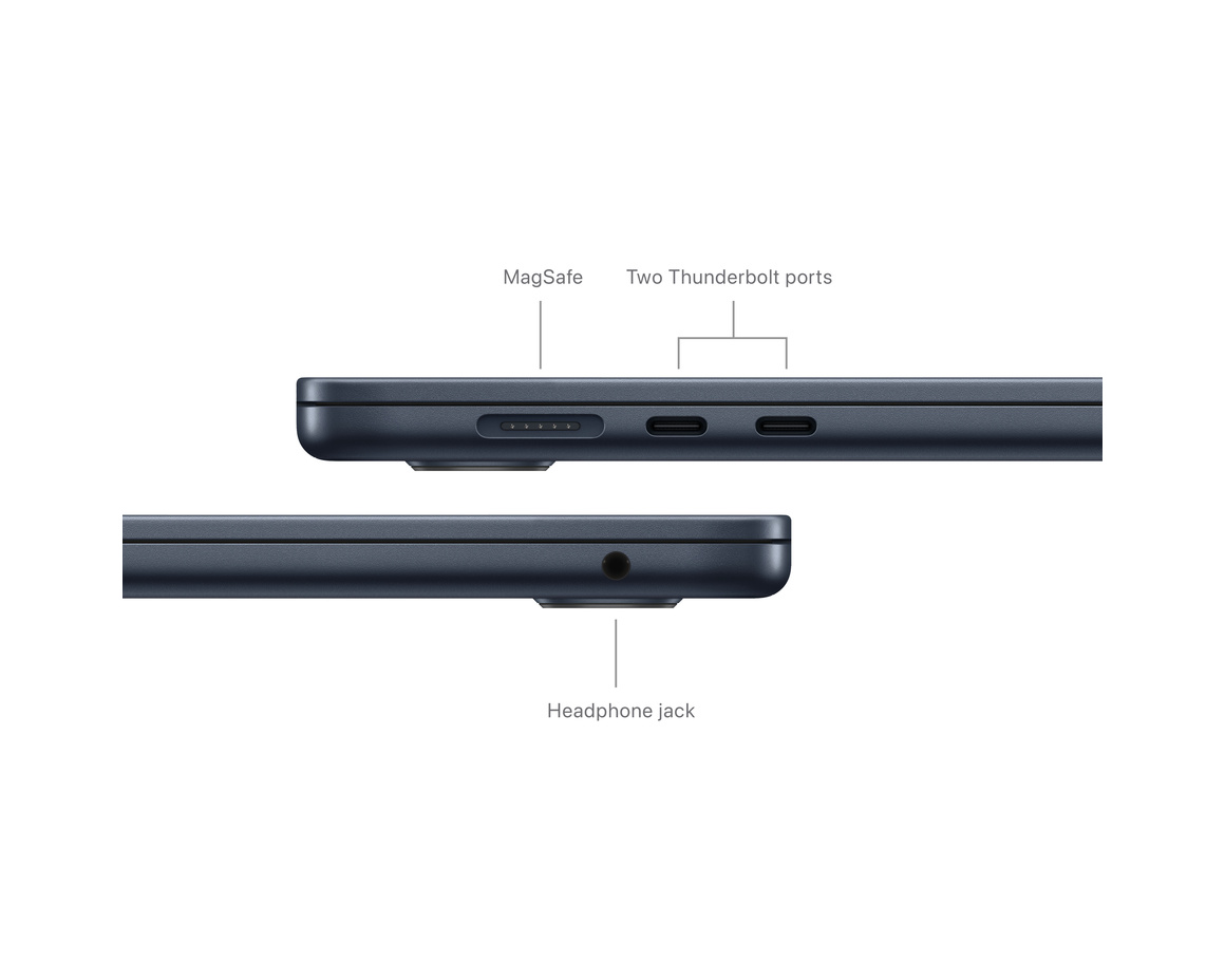 Macbook Air 15 M3 8-core CPU, 10-core GPU, 8GB/256GB SSD - Midnatt