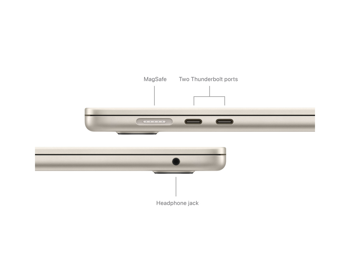 Macbook Air 15 M3 8-core CPU, 10-core GPU, 8GB/512GB SSD - Stjärnglans