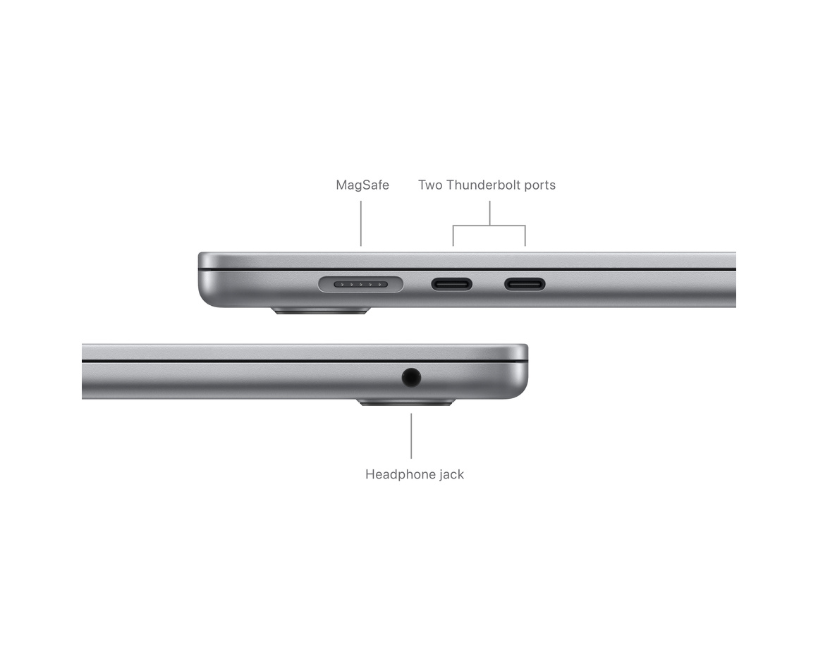 MacBook Air 15 M3 8-core CPU and 10-core GPU/24GB/512GB SSD Rymdgrå