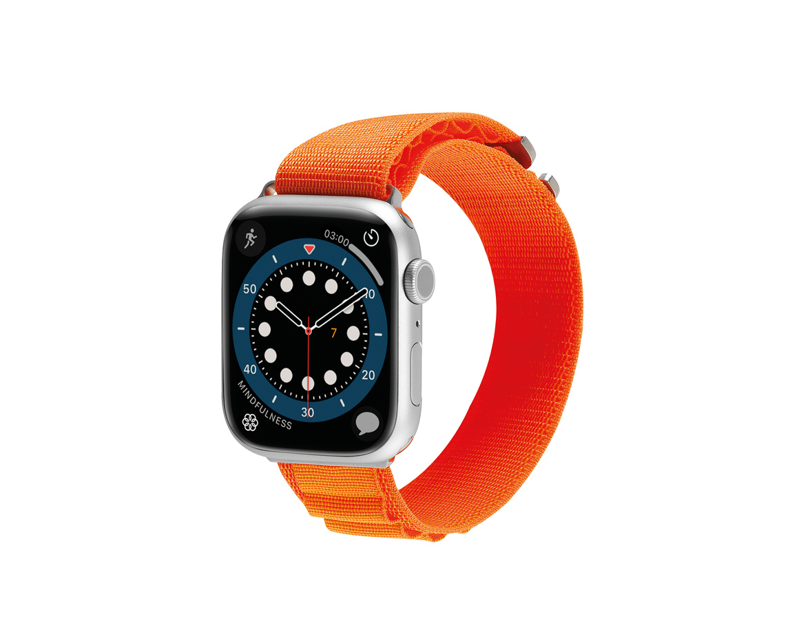 C&C - Armband för Apple Watch (1-10 Series) 42-49 mm - Orange