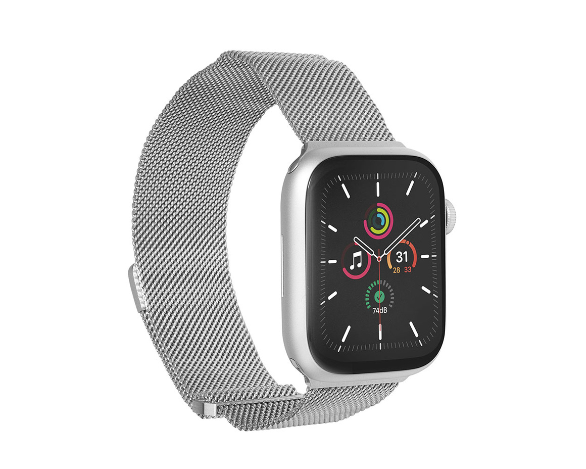 C&C - Armor Milanese nätband för Apple Watch (1-9 Series) 38-41 mm