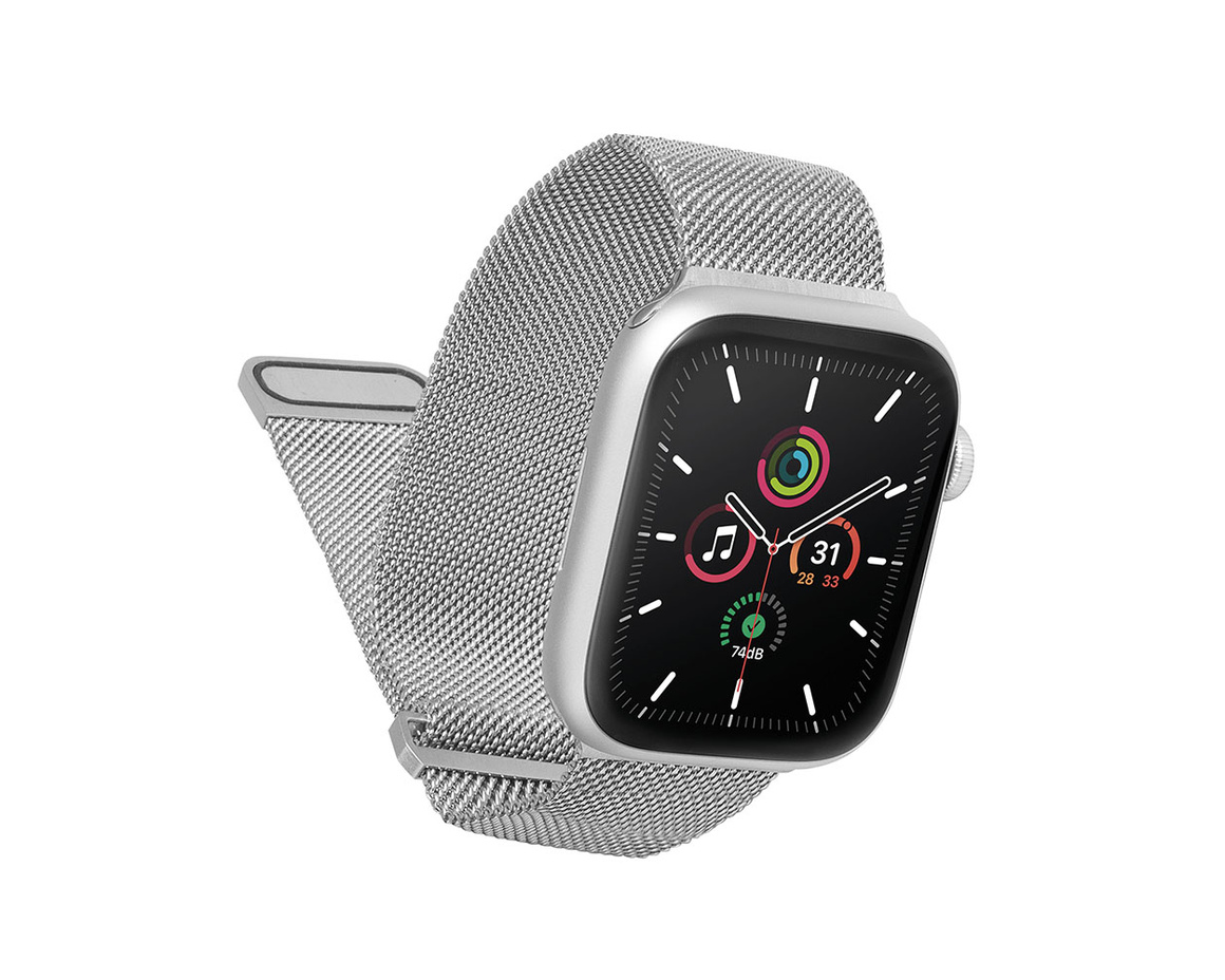 C&C - Armor Milanese nätband för Apple Watch (1-9 Series) 38-41 mm