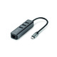 C&C - Link USB-C Hub med 3 USB-A-portar och Ethernet-port