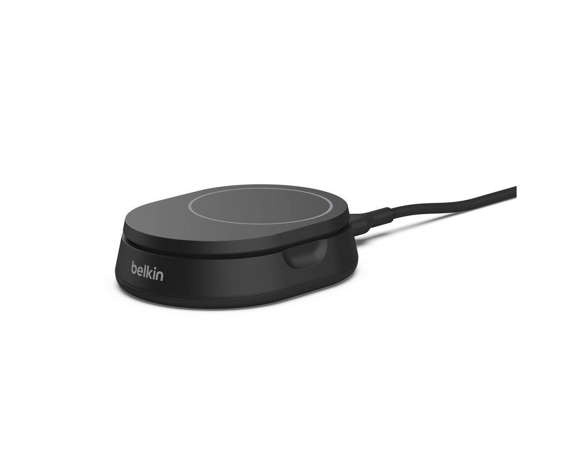 Belkin BoostCharge Pro Convertible Qi2 15w Magnetisk Justerbart Ställ w/PSU Svart