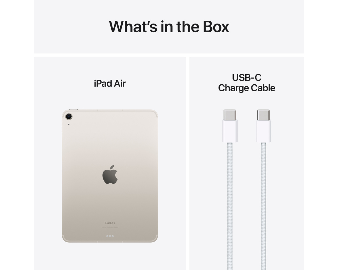 Apple iPad Air 11 (2024) Wi-Fi 256GB - Stjärnglans