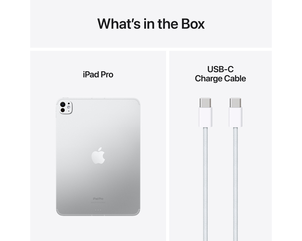 Apple iPad Pro 11 (2024) Wi-Fi + Cellular 2TB med Nanotexturglas - Silver