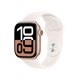 Apple Watch Series 10 GPS 42mm Roséguld Aluminiumboett med Rosé Sportband - M/L
