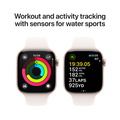 Apple Watch Series 10 GPS + Cellular 46mm Roséguld Aluminiumboett med Rosé Sportband - M/L