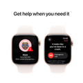 Apple Watch Series 10 GPS + Cellular 46mm Roséguld Aluminiumboett med Rosé Sportband - M/L