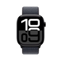 Apple Watch Series 10 GPS + Cellular 46mm Gagatsvart Aluminiumboett med Svartlila Sportloop