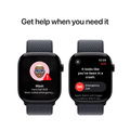Apple Watch Series 10 GPS + Cellular 46mm Gagatsvart Aluminiumboett med Svartlila Sportloop