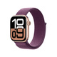 Apple Watch Series 10 GPS 42mm Roséguld Aluminiumboett med Plommon Sportloop Apple Watch Series 10 GPS 42mm Roséguld Aluminiumboett med Plommon Sportloop