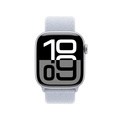 Apple Watch Series 10 GPS 42mm Silver Aluminiumboett med Dimblå Sportloop