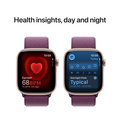 Apple Watch Series 10 GPS 46mm Roséguld Aluminiumboett med Plommon Sportloop
