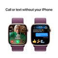 Apple Watch Series 10 GPS 46mm Roséguld Aluminiumboett med Plommon Sportloop