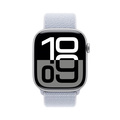 Apple Watch Series 10 GPS 46mm Silver Aluminiumboett med Dimblå Sportloop