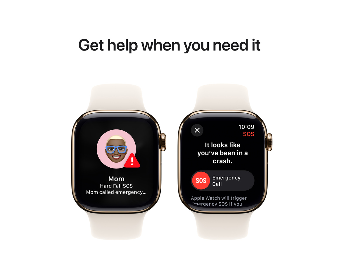 Apple Watch Series 10 GPS + Cellular 42mm Guld Titanboett med Stjärnglans Sportband - M/L