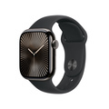 Apple Watch Series 10 GPS + Cellular 42mm Skiffer Titanboett med Svart Sportband - S/M