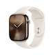 Apple Watch Series 10 GPS + Cellular 46mm Guld Titanboett med Stjärnglans Sportband - M/L Apple Watch Series 10 GPS + Cellular 46mm Guld Titanboett med Stjärnglans Sportband - M/L