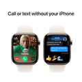 Apple Watch Series 10 GPS + Cellular 46mm Guld Titanboett med Stjärnglans Sportband - M/L