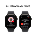 Apple Watch Series 10 GPS + Cellular 46mm Skiffer Titanboett med Svart Sportband - M/L