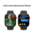 Apple Watch Series 10 GPS + Cellular 46mm Skiffer Titanboett med Svart Sportband - M/L