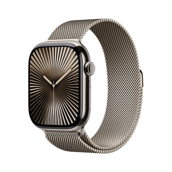 Apple Watch Series 10 Titanium med Milanesisk Loop 42mm