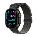 Apple Watch Ultra 2 GPS + Cellular 49mm Svart Titanboett med Svart Titan Milanesisk loop Large