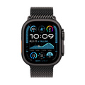 Apple Watch Ultra 2 GPS + Cellular 49mm Svart Titanboett med Svart Titan Milanesisk loop Large