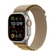 Apple Watch Ultra 2 GPS + Cellular 49mm Naturlig Titanboett med Ljusbrun Bergsloop - Small