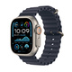 Apple Watch Ultra 2 GPS + Cellular 49mm Naturlig Titanboett med Marin havsband