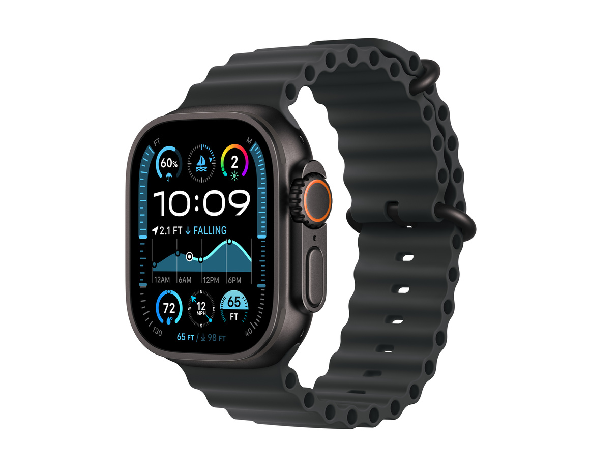 Apple Watch Ultra 2 GPS + Cellular 49mm Svart Titanboett med Svart havsband