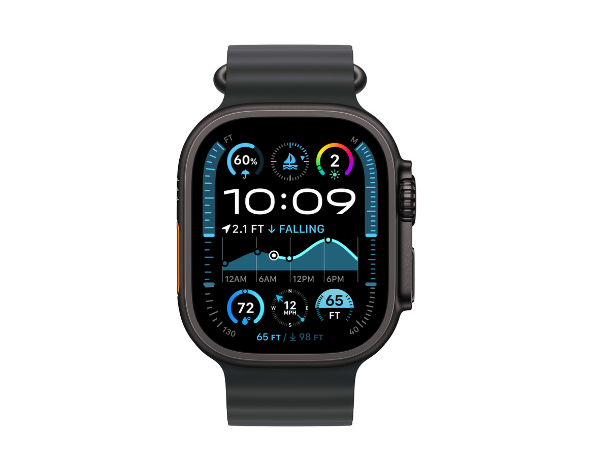 Apple Watch Ultra 2 GPS + Cellular 49mm Svart Titanboett med Svart havsband