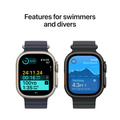 Apple Watch Ultra 2 GPS + Cellular 49mm Svart Titanboett med Svart havsband