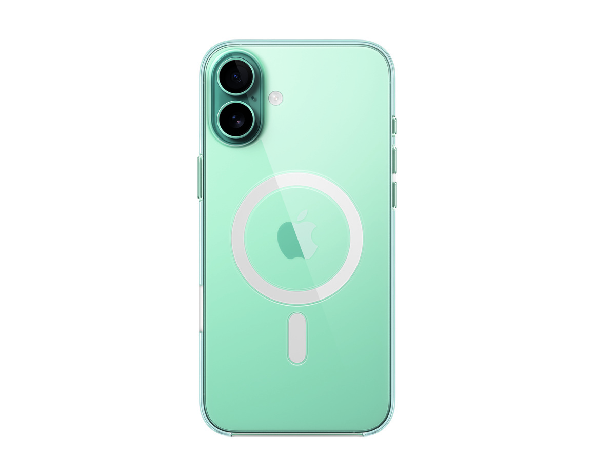 Apple iPhone 16 Plus Transparent skal med MagSafe