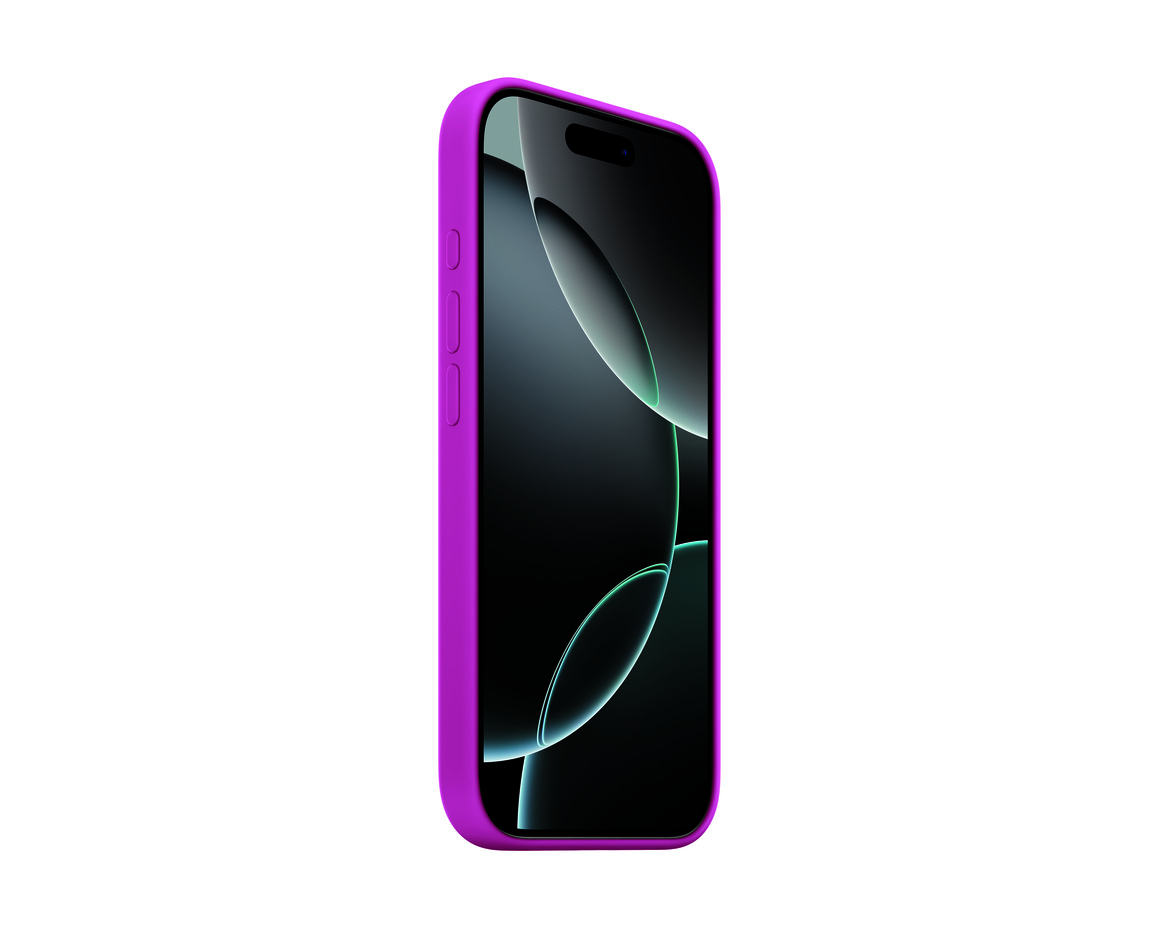 Apple iPhone 16 Pro Silikonskal med MagSafe Lila Fuchsia