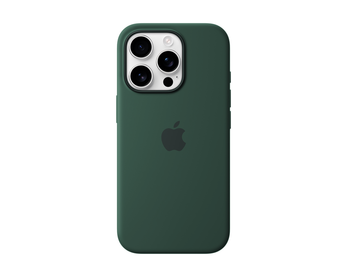 Apple iPhone 16 Pro Silikonskal med MagSafe Blågrön