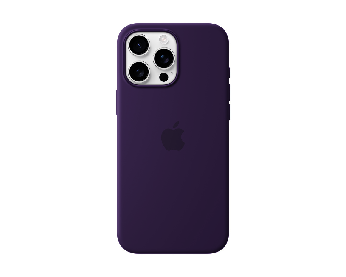 Apple iPhone 16 Pro Max Silikonskal med MagSafe Plommon