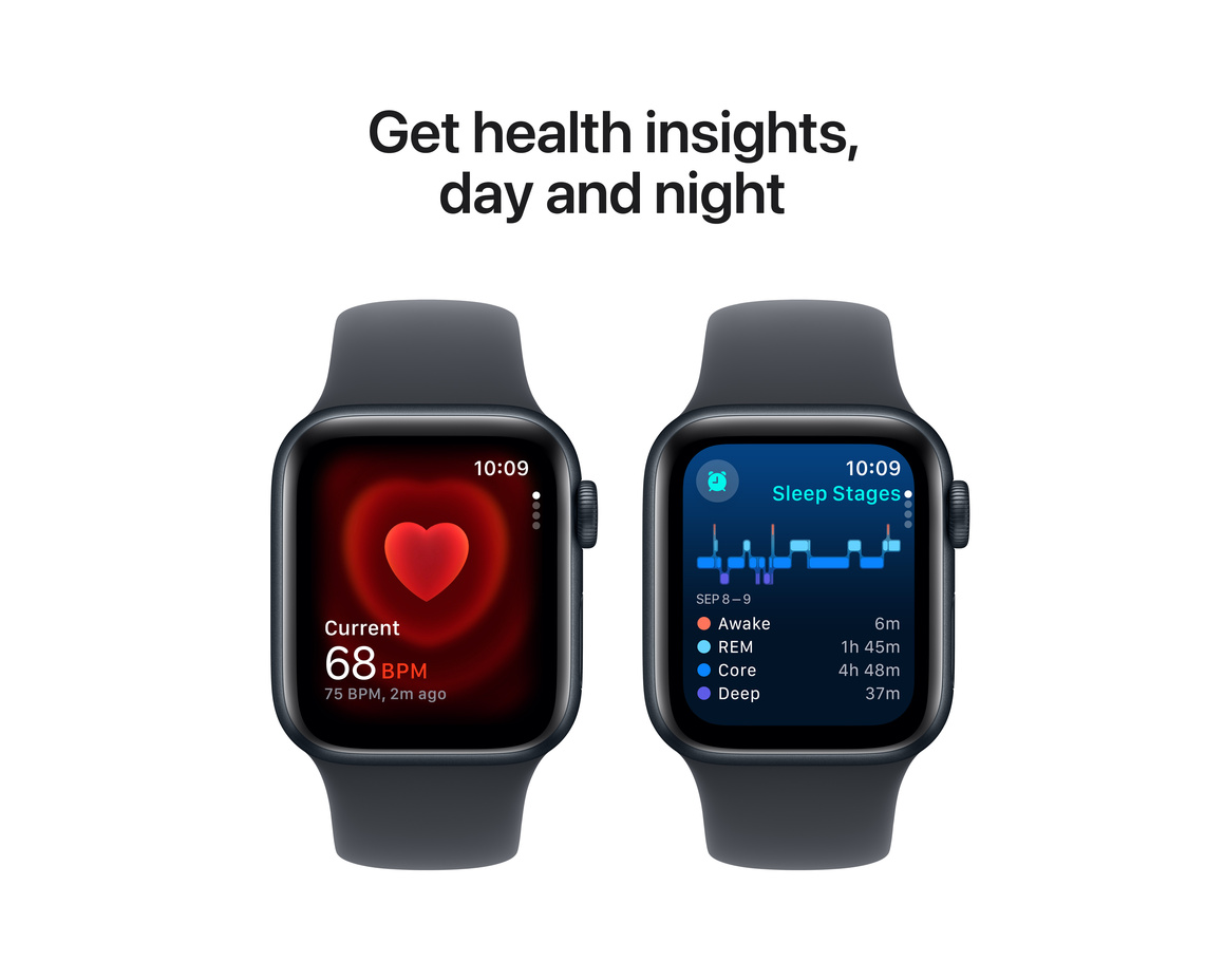 Apple Watch SE Midnatt 40mm GPS S/M