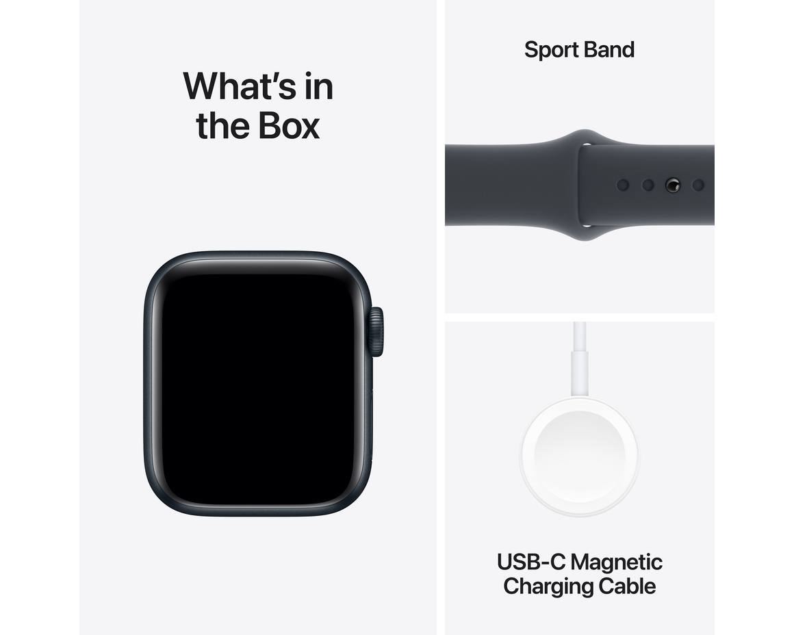 Apple Watch SE Midnatt 40mm GPS S/M
