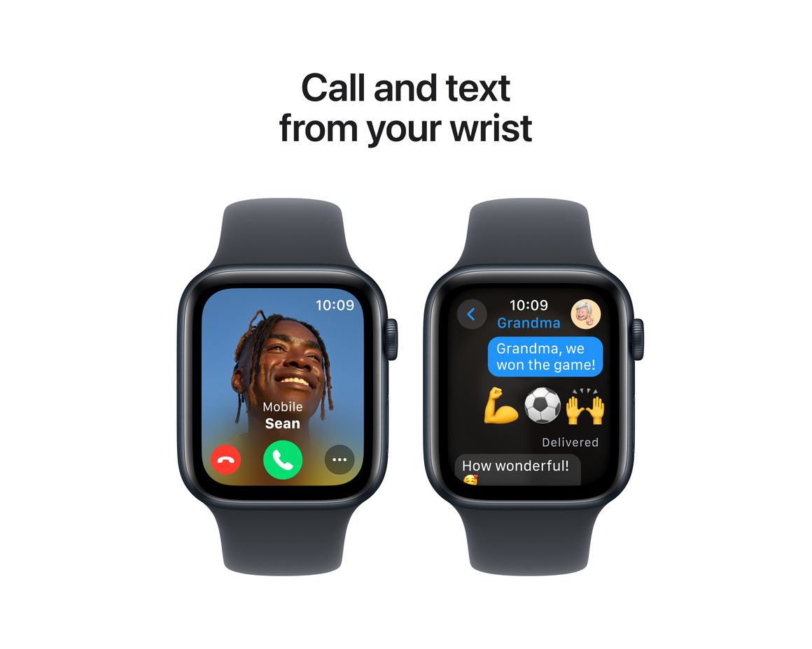 Apple Watch SE Midnatt 44mm GPS M/L