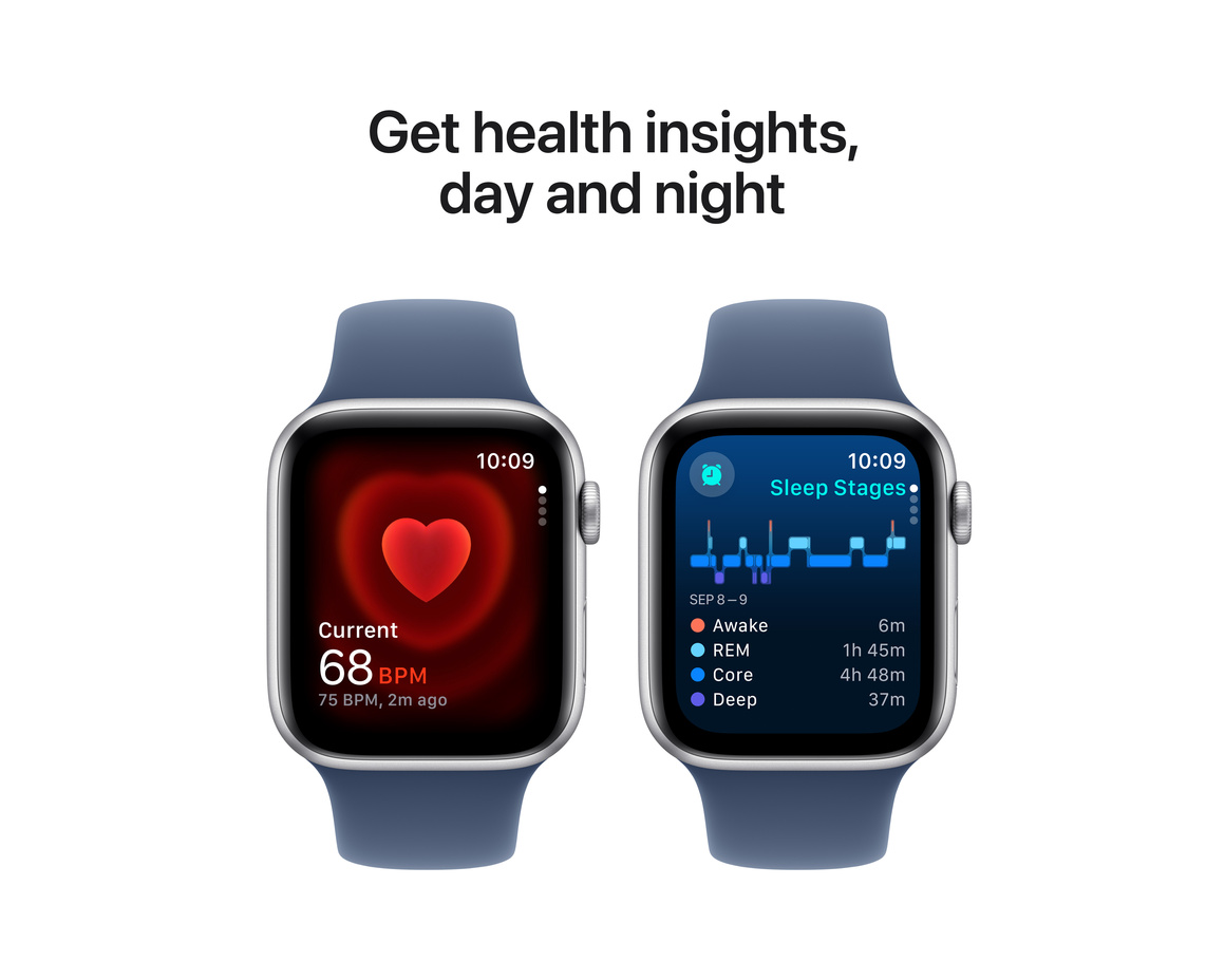 Apple Watch SE Silver 44mm GPS S/M