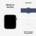 Apple Watch SE Silver 44mm GPS S/M