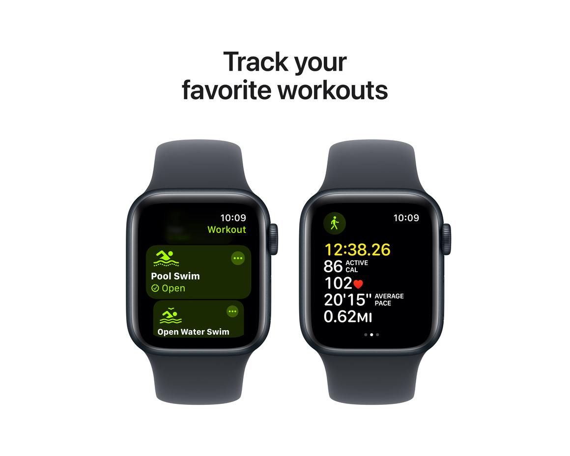 Apple Watch SE Midnatt 40mm GPS + Cellular M/L