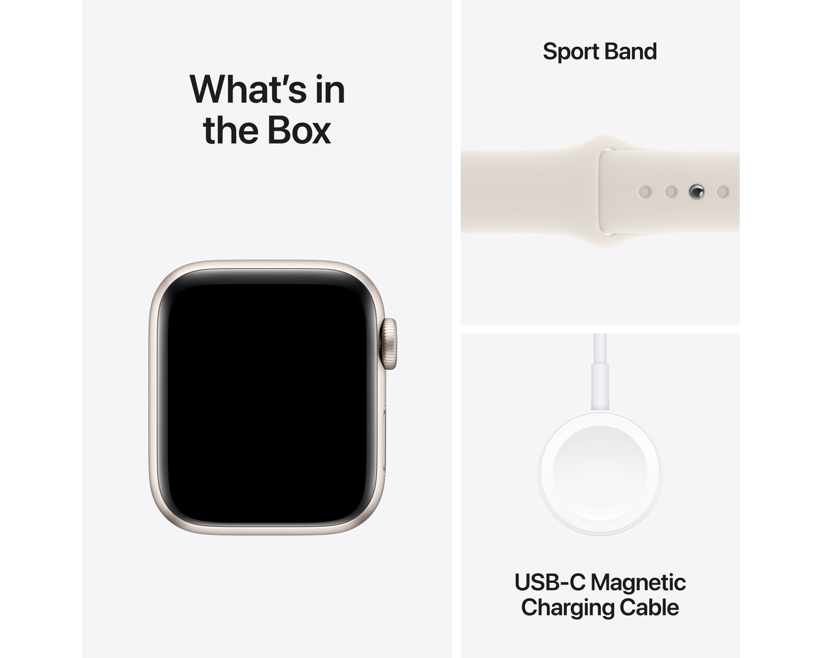 Apple Watch SE Stjärnglans 40mm GPS + Cellular M/L