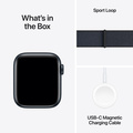 Apple Watch SE med Sportloop 2024 Midnatt 40mm GPS