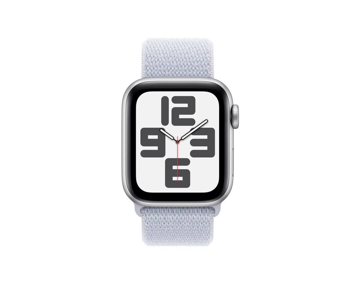 Apple Watch SE med Sportloop 2024 Silver 40mm GPS
