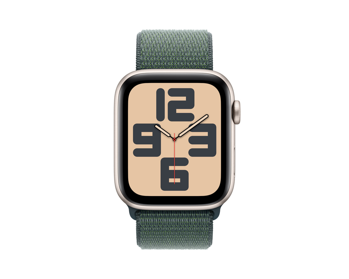 Apple Watch SE med Sportloop 2024 Stjärnglans 44mm GPS