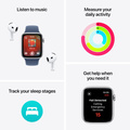 Apple Watch SE med Sportloop 2024 Stjärnglans 44mm GPS