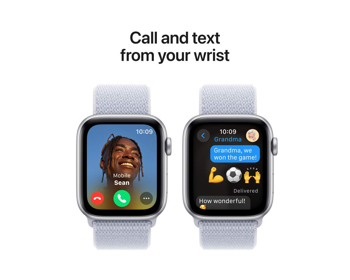 Apple Watch SE med Sportloop 2024 Silver 44mm GPS